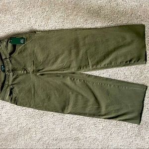 wild fable olive green low waist capri cut jeans